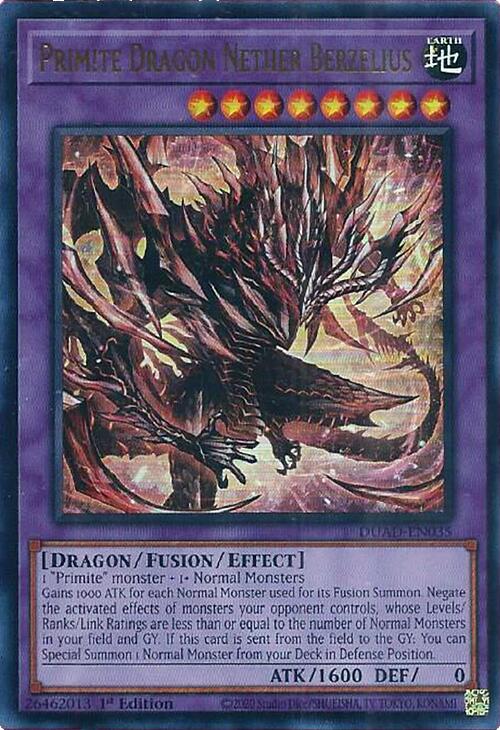 Primite Dragon Nether Berzelius [DUAD-EN035] Ultra Rare | Gear Gaming Bentonville