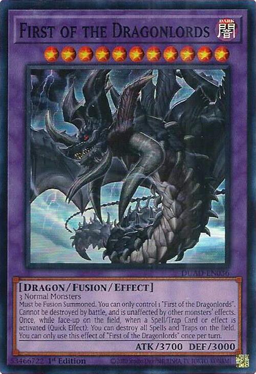 First of the Dragonlords [DUAD-EN036] Super Rare | Gear Gaming Bentonville