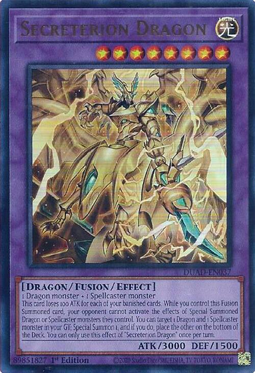Secreterion Dragon [DUAD-EN037] Ultra Rare | Gear Gaming Bentonville