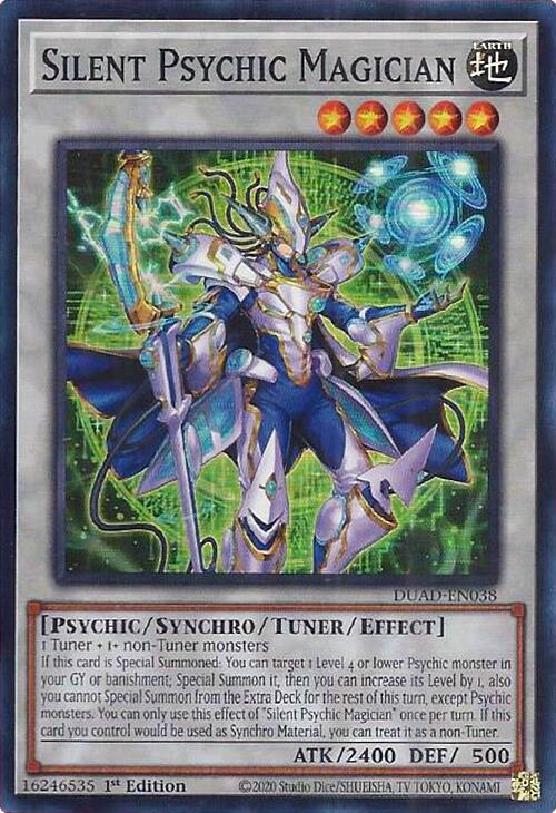 Silent Psychic Magician [DUAD-EN038] Super Rare | Gear Gaming Bentonville