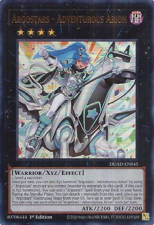 Argostars - Adventurous Arion [DUAD-EN045] Ultra Rare | Gear Gaming Bentonville