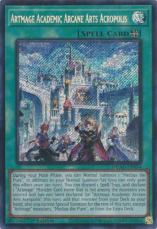 Artmage Academic Arcane Arts Acropolis [DUAD-EN054] Secret Rare | Gear Gaming Bentonville