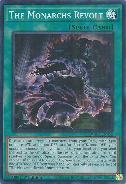 The Monarchs Revolt [DUAD-EN062] Super Rare | Gear Gaming Bentonville