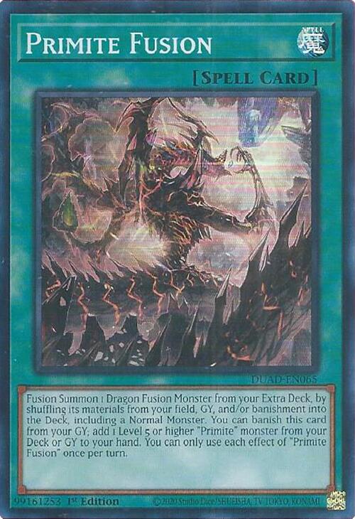 Primite Fusion [DUAD-EN065] Super Rare | Gear Gaming Bentonville