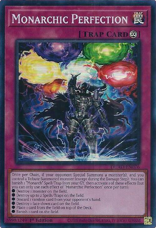 Monarchic Perfection [DUAD-EN076] Super Rare | Gear Gaming Bentonville