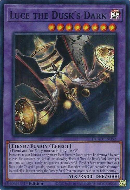 Luce the Dusk's Dark [DUAD-EN082] Super Rare | Gear Gaming Bentonville