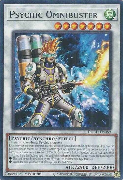 Psychic Omnibuster [DUAD-EN089] Common | Gear Gaming Bentonville