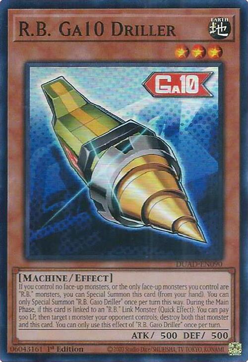 R.B. Ga10 Driller [DUAD-EN090] Super Rare | Gear Gaming Bentonville