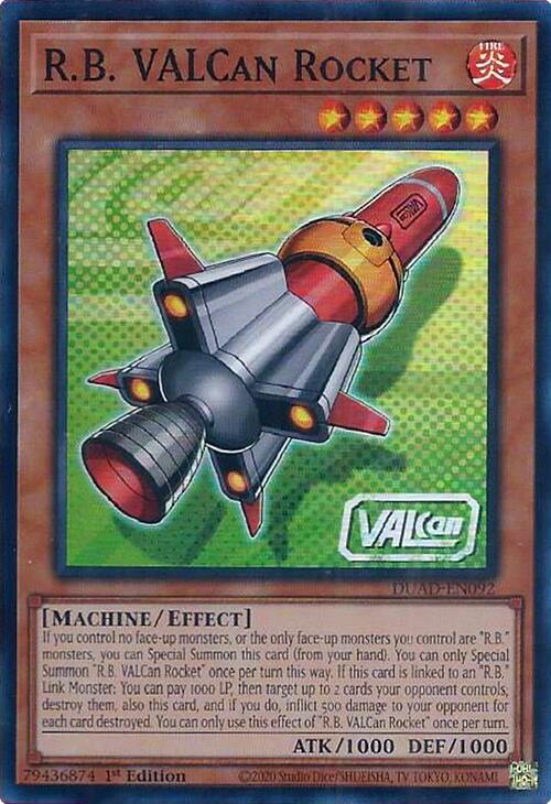 R.B. VALCan Rocket [DUAD-EN092] Super Rare | Gear Gaming Bentonville