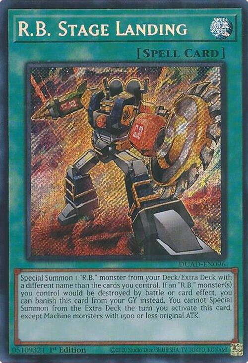R.B. Stage Landing [DUAD-EN096] Secret Rare | Gear Gaming Bentonville