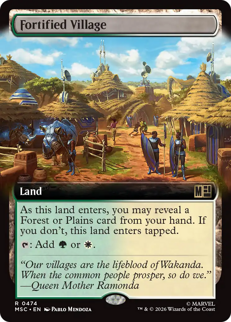 Fortified Village (Extended Art) [Marvel Super Heroes Commander] | Gear Gaming Bentonville