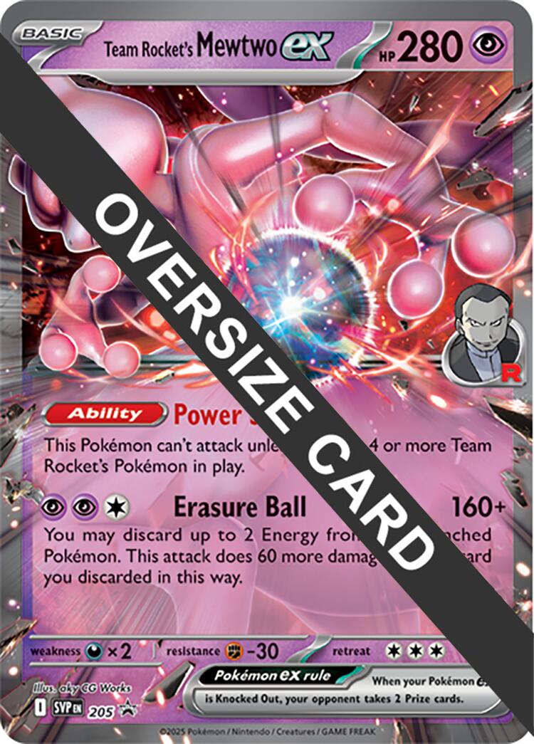 Team Rocket's Mewtwo ex (205) (Jumbo Card) [Scarlet & Violet: Black Star Promos] | Gear Gaming Bentonville