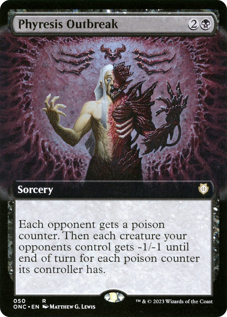 Phyresis Outbreak (Extended Art) [Phyrexia: All Will Be One Commander] | Gear Gaming Bentonville