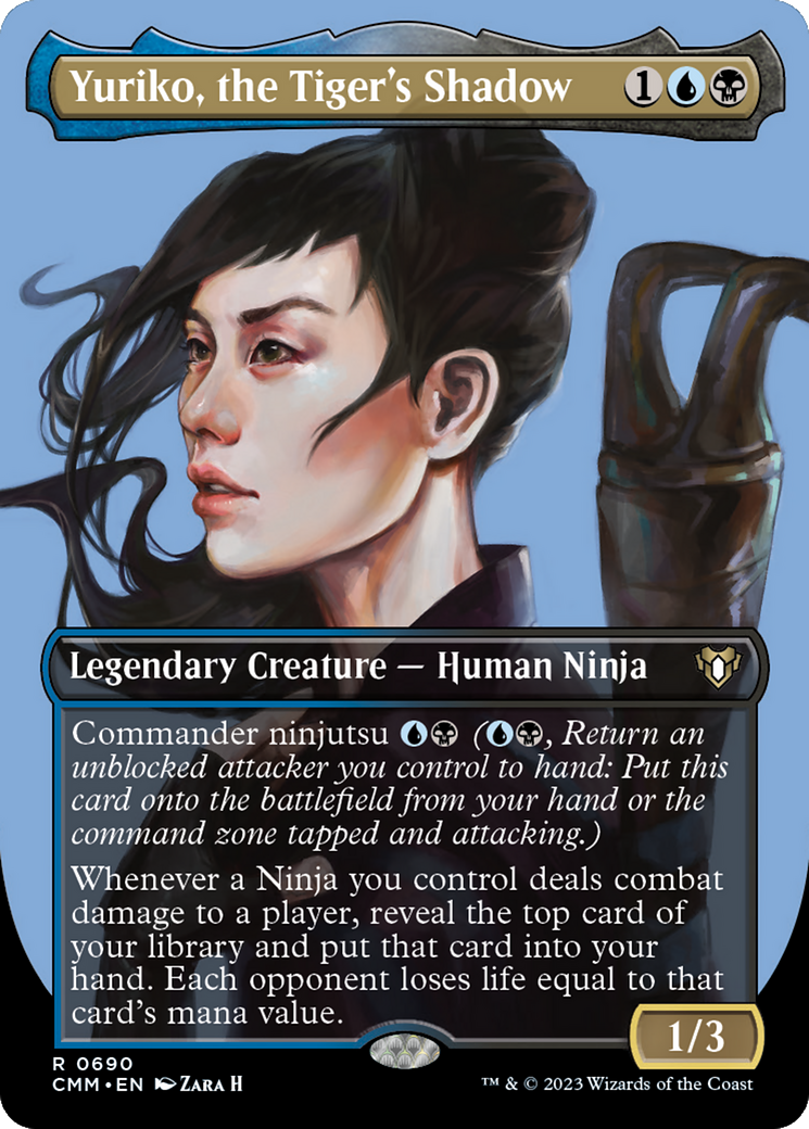 Yuriko, the Tiger's Shadow (Borderless Profile) [Commander Masters] | Gear Gaming Bentonville