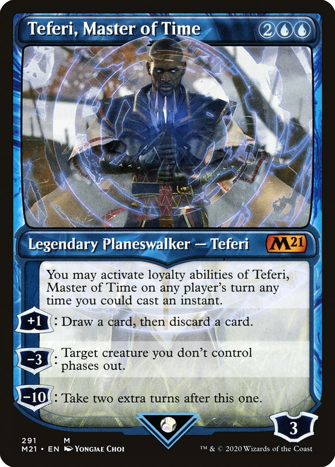Teferi, Master of Time (Showcase) (291) [Core Set 2021] | Gear Gaming Bentonville