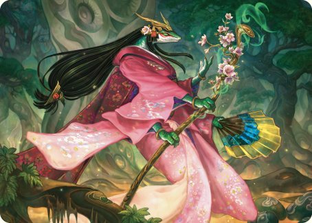 Sakiko, Mother of Summer Art Card [Commander Masters Art Series] | Gear Gaming Bentonville