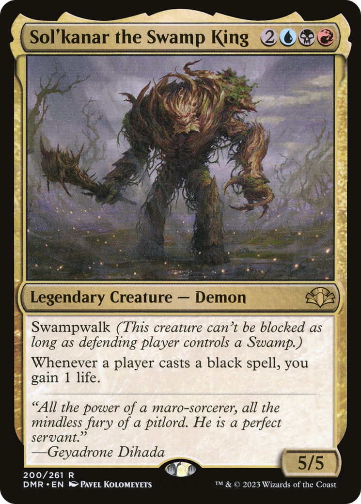Sol'kanar the Swamp King [Dominaria Remastered] | Gear Gaming Bentonville