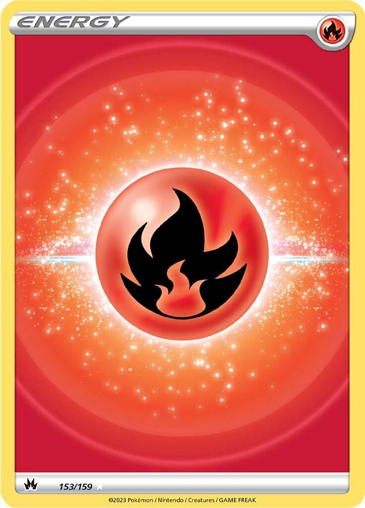 Fire Energy (153/159) (Texture Full Art) [Sword & Shield: Crown Zenith] | Gear Gaming Bentonville