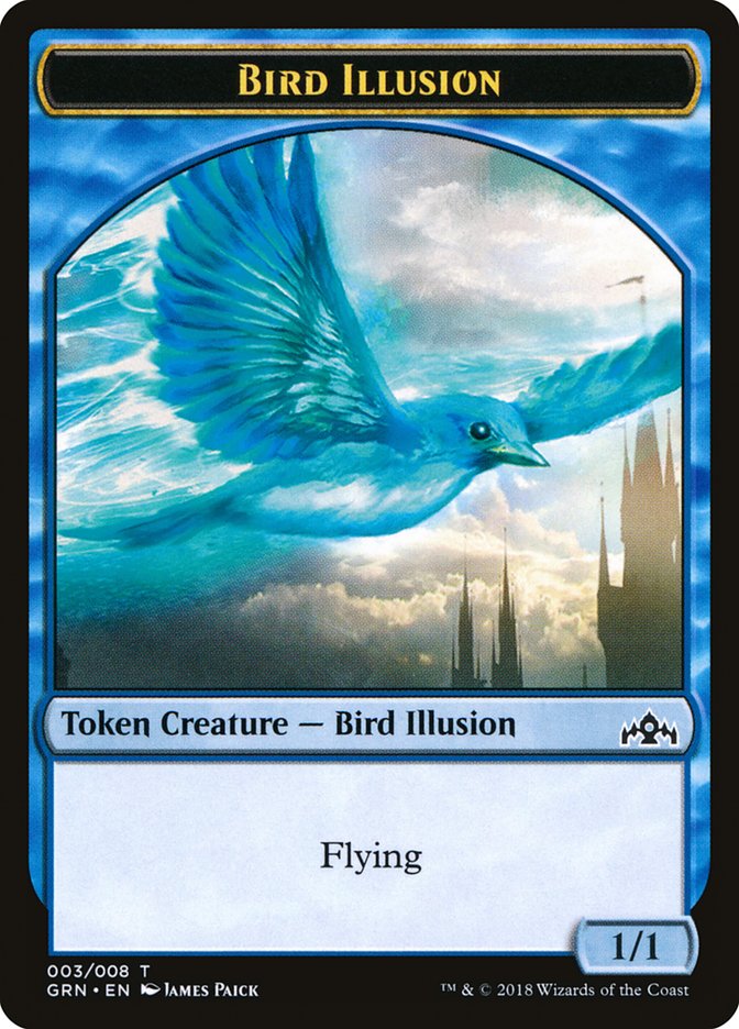 Bird Illusion Token [Guilds of Ravnica Tokens] | Gear Gaming Bentonville