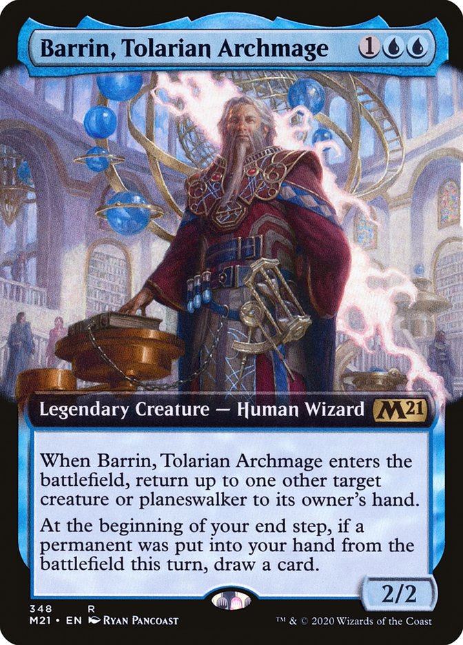 Barrin, Tolarian Archmage (Extended Art) [Core Set 2021] | Gear Gaming Bentonville