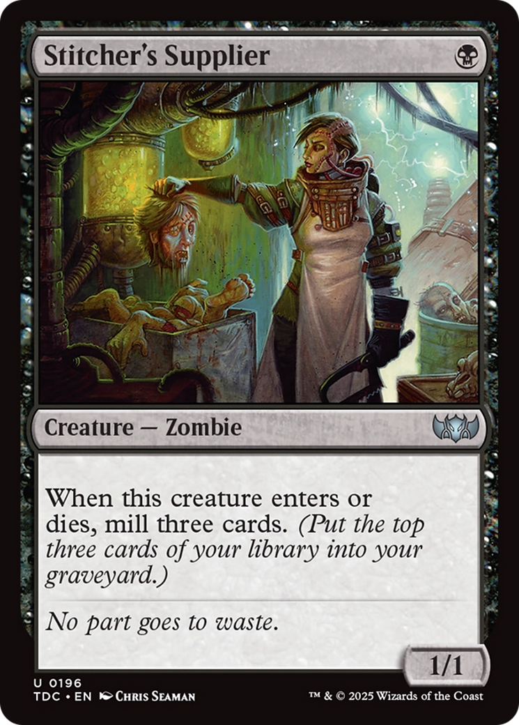 Stitcher's Supplier [Tarkir: Dragonstorm Commander] | Gear Gaming Bentonville