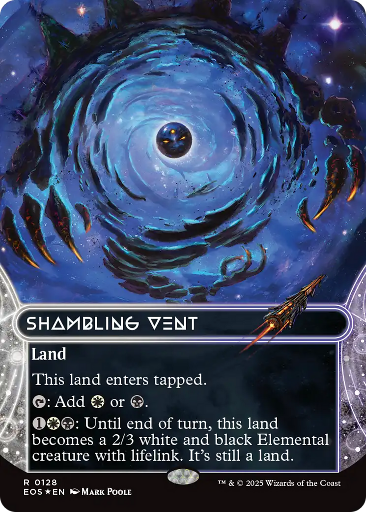Shambling Vent (0128) (Borderless) (Galaxy Foil) [Edge of Eternities: Stellar Sights] | Gear Gaming Bentonville