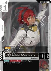 Suletta Mercury (ST01-011) [Starter Deck 01: Heroic Beginnings] | Gear Gaming Bentonville