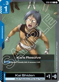 Kai's Resolve (ST01-013) [Starter Deck 01: Heroic Beginnings] | Gear Gaming Bentonville