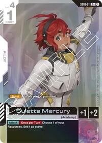 Suletta Mercury (C+) (ST01-011) [Starter Deck 01: Heroic Beginnings] | Gear Gaming Bentonville