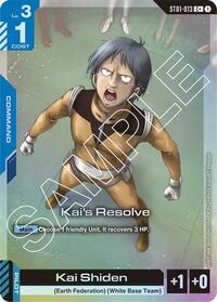 Kai's Resolve (C+) (ST01-013) [Starter Deck 01: Heroic Beginnings] | Gear Gaming Bentonville
