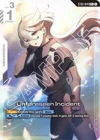 Unforeseen Incident (C+) (ST01-014) [Starter Deck 01: Heroic Beginnings] | Gear Gaming Bentonville