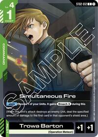 Simultaneous Fire (ST02-012) [Starter Deck 02: Wings of Advance] | Gear Gaming Bentonville