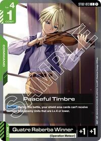 Peaceful Timbre (ST02-013) [Starter Deck 02: Wings of Advance] | Gear Gaming Bentonville