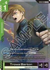 Simultaneous Fire (C+) (ST02-012) [Starter Deck 02: Wings of Advance] | Gear Gaming Bentonville