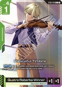 Peaceful Timbre (C+) (ST02-013) [Starter Deck 02: Wings of Advance] | Gear Gaming Bentonville
