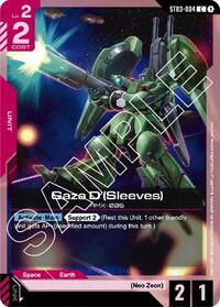 Gaza D (Sleeves) (ST03-004) [Starter Deck 03: Zeon's Rush] | Gear Gaming Bentonville