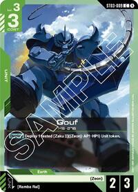 Gouf (ST03-009) [Starter Deck 03: Zeon's Rush] | Gear Gaming Bentonville