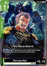 The Blue Giant (ST03-014) [Starter Deck 03: Zeon's Rush] | Gear Gaming Bentonville
