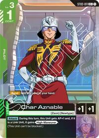 Char Aznable (C+) (ST03-011) [Starter Deck 03: Zeon's Rush] | Gear Gaming Bentonville