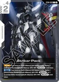 Striker Pack (ST04-012) [Starter Deck 04: SEED Strike] | Gear Gaming Bentonville