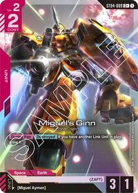 Miguel's Ginn (C+) (ST04-009) [Starter Deck 04: SEED Strike] | Gear Gaming Bentonville