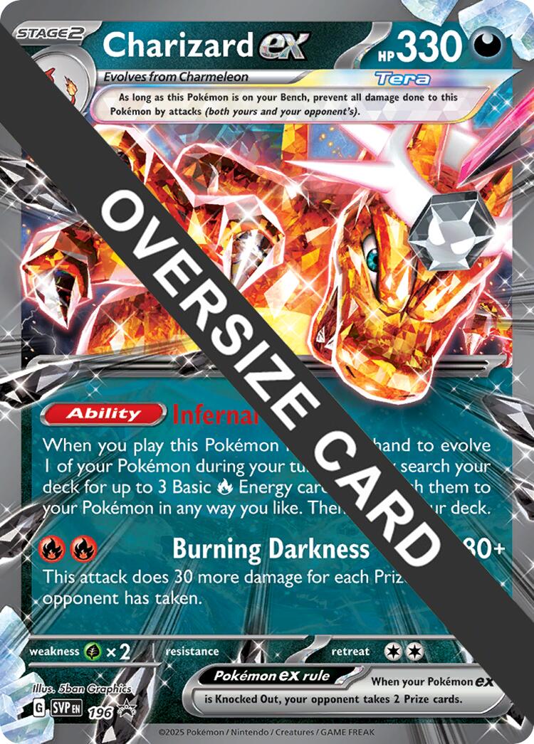 Charizard EX (196) (Jumbo Card) [Scarlet & Violet: Black Star Promos] | Gear Gaming Bentonville