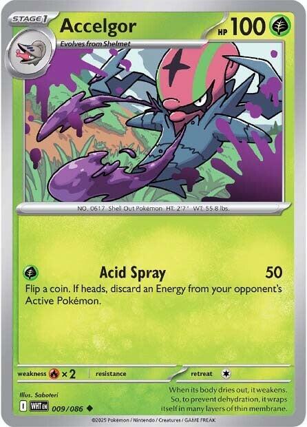Accelgor (009/086) [Scarlet & Violet: White Flare] | Gear Gaming Bentonville