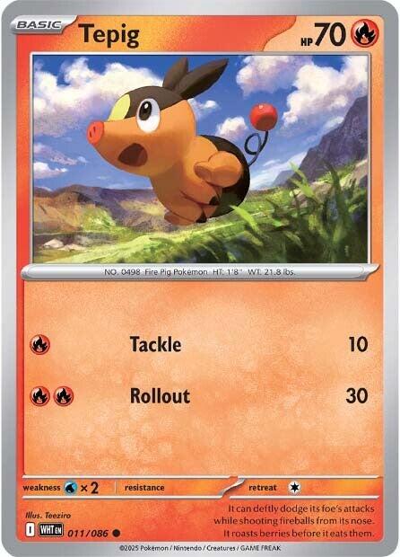Tepig (011/086) [Scarlet & Violet: White Flare] | Gear Gaming Bentonville