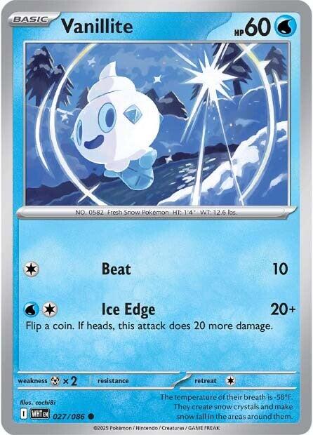 Vanillite (027/086) [Scarlet & Violet: White Flare] | Gear Gaming Bentonville