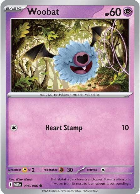 Woobat (036/086) [Scarlet & Violet: White Flare] | Gear Gaming Bentonville