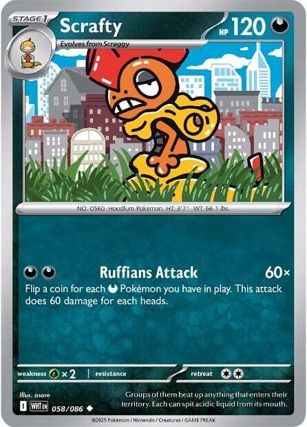 Scrafty (058/086) [Scarlet & Violet: White Flare] | Gear Gaming Bentonville