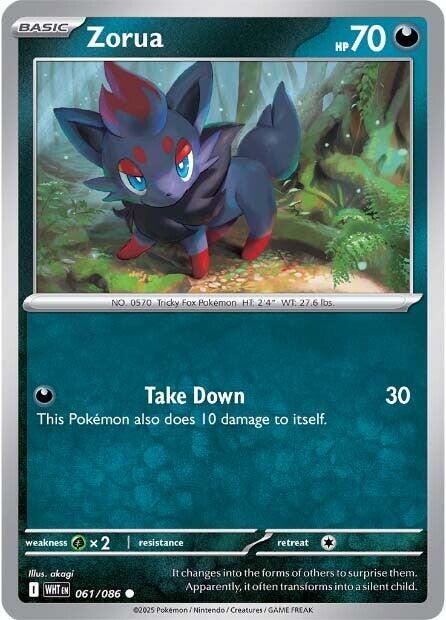 Zorua (061/086) [Scarlet & Violet: White Flare] | Gear Gaming Bentonville