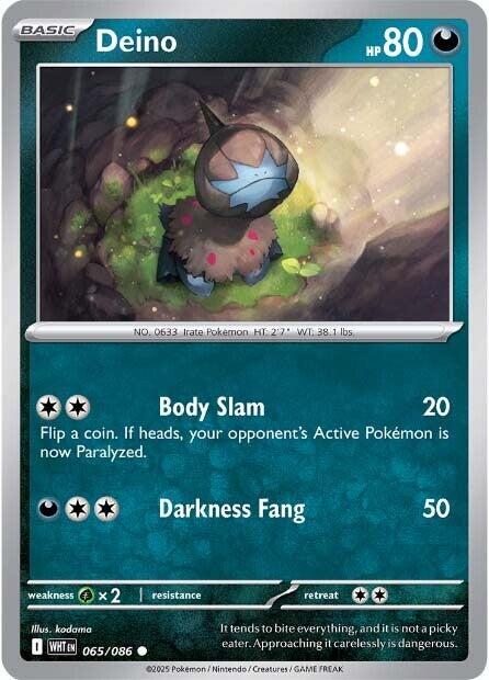 Deino (065/086) [Scarlet & Violet: White Flare] | Gear Gaming Bentonville