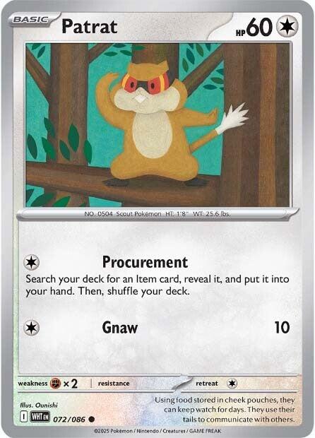 Patrat (072/086) [Scarlet & Violet: White Flare] | Gear Gaming Bentonville